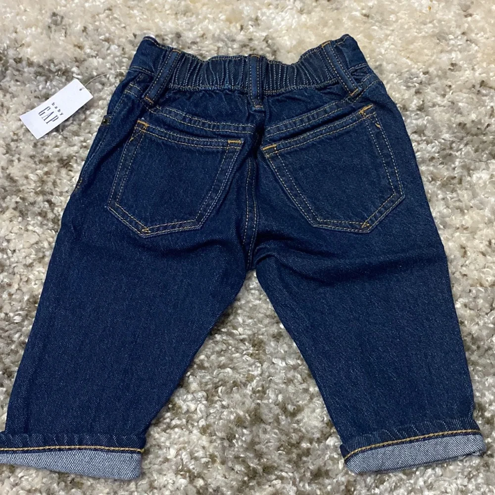 Baby Gap Baby Boy Dark Wash Denim Insulated Blue Jeans 12-18 Months